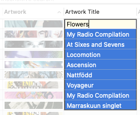Editing Artwork Title in the Tag Editor for Mac